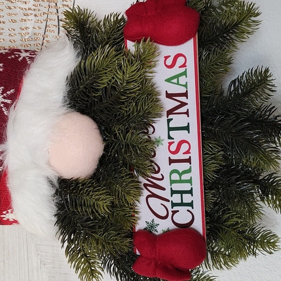 New Gnome Christmas Wreath SET of 2 - Picture 2 of 7